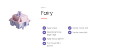 [CHÍNH HÃNG] Silent AKKO Switch Fairy Switch ( Silent / 5 pin / Lẻ 1 switch) Prelubed