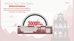 Bàn phím cơ AKKO 5108B Plus Red World Tour Viet Nam (RGB / Hotswap / Akko V3 Piano Pro)