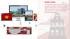 Bàn phím cơ AKKO 5108B Plus Red World Tour Viet Nam (RGB / Hotswap / Akko V3 Piano Pro)