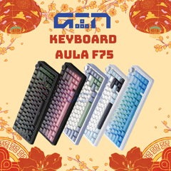 Bàn phím cơ AULA F75 | 3mode | Hotswap | Led RGB