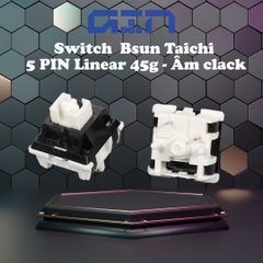 [Âm Clack] Công tắc Switch bàn phím cơ Bsun Taichi | Linear | 45G | Âm nổ