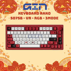 Bàn phím cơ AKKO 5075B Plus Red World Tour Viet Nam (RGB / Hotswap / Akko V3 Piano Pro)