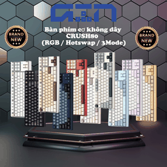 Bàn phím cơ Crush80 / Nhôm CNC / Led RGB / Hotswap / PIN 7000mah