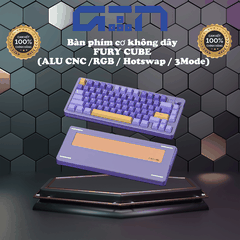 Bàn phím cơ Fury Cube F75 / Nhôm CNC / Led RGB / Hotswap / PIN 8000mah