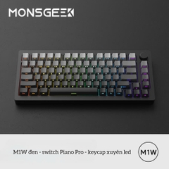 Bàn phím cơ Monsgeek M1W / M1W-SP / M1 3MODE Nhôm CNC Gasket Mạch Xuôi RGB Hotswap Full Foam 3Mode