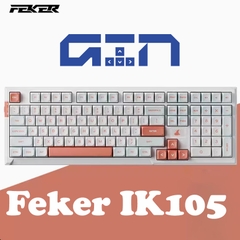 Bàn phím cơ không dây FEKER IK105 / 3 Mode / Gasketmount / Led RGB / Hotswap