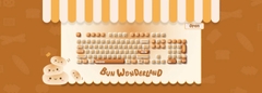 AKKO Keycap set – Bun Wonderland / Bánh mì (PBT Dye-subbed / MOG profile / 138 nút)