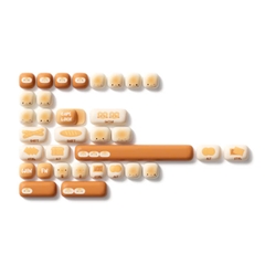AKKO Keycap set – Bun Wonderland / Bánh mì (PBT Dye-subbed / MOG profile / 138 nút)