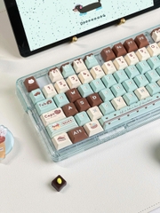 [Keycap Đẹp] Bộ Keycap bàn phím Mint Chocolate | PBT | Dày dặn