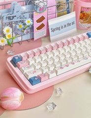 [Keycap Đẹp] Bộ Keycap bàn phím Pure Heart Beats | CHERRY | CUTE | PINK
