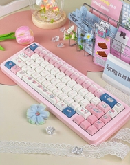 [Keycap Đẹp] Bộ Keycap bàn phím Pure Heart Beats | CHERRY | CUTE | PINK