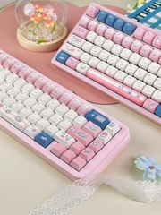 [Keycap Đẹp] Bộ Keycap bàn phím Pure Heart Beats | CHERRY | CUTE | PINK