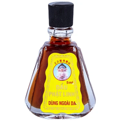 Dầu Phật Linh Trường Sơn điều trị cảm, ho, sổ mũi, nhức đầu, say nắng (12 chai x 5ml)