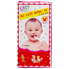 Gạc rơ lưỡi Đông Fa 3 Con Nai vệ sinh, làm sạch lưỡi, răng miệng cho bé (250 hộp)