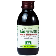 Siro ho Bảo Thanh điều trị các chứng ho, viêm phổi (125ml)