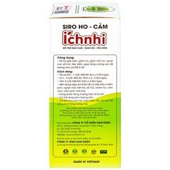Siro ho cảm Ích Nhi Nam Dược hỗ trợ giải cảm, giảm ho, tiêu đờm (90ml)