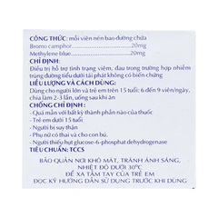 Thuốc TanaMisolblue Thành Nam điều trị hỗ trợ viêm, đau trong nhiễm trùng đường tiểu (10 vỉ x 10 viên)