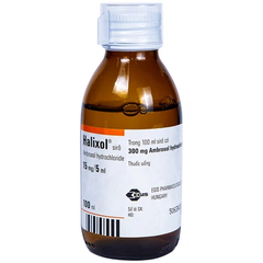 Siro Halixol 15mg/5ml điều trị hen phế quản và viêm phế quản (100ml)