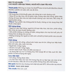 Dung dịch LiveSpo Colon bổ sung vi sinh vật có lợi, kích thích và tăng cường tiêu hóa (10ống x 5ml)