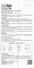Dung dịch LiveSpo Colon bổ sung vi sinh vật có lợi, kích thích và tăng cường tiêu hóa (10ống x 5ml)