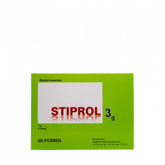 Thuốc Stiprol 3g Hadiphar dùng để thụt trực tràng, điều trị táo bón (6 tuýp)