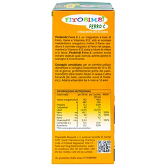 Siro Fitobimbi Ferro C Concentrato Fluido bổ sung sắt, kẽm, vitamin C cho cơ thể (200ml)