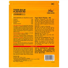 Miếng dán Tiger Balm Plaster - RD Haw Par giảm mỏi cơ, đau và nhức cơ (10cm x 14cm)