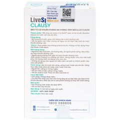 Dung dịch LiveSpo Clausy bổ sung lợi khuẩn, giúp cân bằng hệ vi sinh đường ruột (10 ống x 5ml)