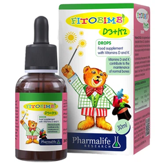 Dung dịch uống Fitobimbi D3 + K2 Delap bổ sung vitamin D3 và vitamin K2, hỗ trợ hấp thu canxi cho cơ thể (30ml)