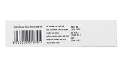 BisacodylDHG 5mg trị táo bón, làm sạch ruột trước và sau phẫu thuật (4 vỉ x 25 viên)