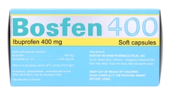 Bosfen 400 giảm đau, hạ sốt, kháng viêm 400mg (5 vỉ x 10 viên)