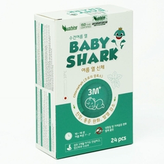 Khăn hạ sốt Baby Shark: Giúp hạ nhiệt, hạ sốt. dùng cho trẻ từ 3 tháng tuổi