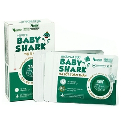 Khăn hạ sốt Baby Shark: Giúp hạ nhiệt, hạ sốt. dùng cho trẻ từ 3 tháng tuổi