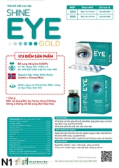 Shine Eye Gold: hỗ trợ giảm nguy cơ thoái hóa điểm vàng, đục thủy tinh thể