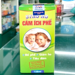 Siro Ho Cảm Ích Phế: hỗ trợ bổ phế, giảm ho, tiêu đờm, thông thoáng đường thở