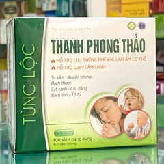 Thanh Phong Thảo: hỗ trợ giúp lưu thông phế khí, làm ấm cơ thể, giảm cảm lạnh