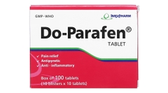 Do-Parafen giảm đau, kháng viêm xương khớp (10 vỉ x 10 viên)
