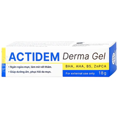 Gel Actidem Derma giúp ngăn ngừa mụn, làm mờ vết thâm (18g)