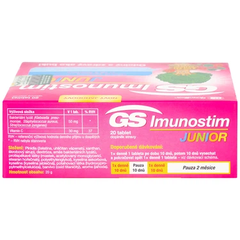 Viên ngậm GS Imunostim Junior tăng cường chức năng hệ miễn dịch (2 vỉ x 10 viên)