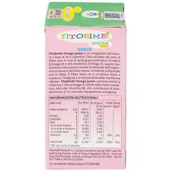 Siro Fitobimbi Omega Junior Gocce Pharmalife bổ sung acid béo không no Omega-3, Omega-6 (30ml)