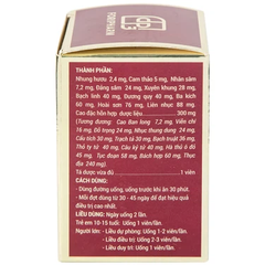 Thuốc Sâm Nhung Bổ Thận TW3 dưỡng huyết tư âm, bổ thận, cố tinh (30 viên)