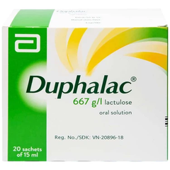 Duphalac (Lactulose) điều trị táo bón hiệu quả và tăng cường lợi khuẩn ruột (20 gói x 15ml)