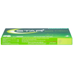 Viên ngậm Star Sore Throat OPV không đường điều trị đau họng, viêm họng (2 vỉ x 12 viên)