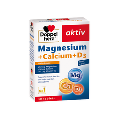 Thực phẩm bảo vệ sức khỏe Magnesium + Calcium + D3 (30 viên)