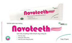 Novoteeth giảm đau, dự phòng nhiễm khuẩn răng miệng do viêm lợi, trẻ em mọc răng