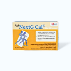 PM NextG Cal bổ sung canxi, hỗ trợ trị loãng xương (5 vỉ x 12 viên)