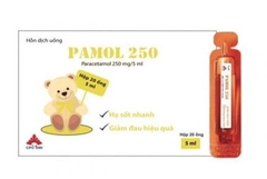 Hỗn dịch uống Pamol 250 hộp 20 ống x 5ml