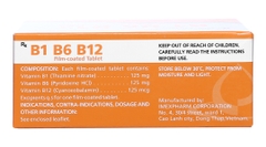 B1 B6 B12 Imexpharm trị viêm dây thần kinh, thiếu máu ác tính (10 vỉ x 10 viên)