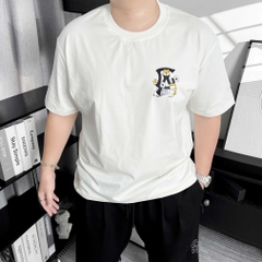 Áo Thun Gasi Trắng 3 chú Chó