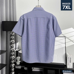 Áo Sơ Mi Bigsize Oxford Caro Xanh Két